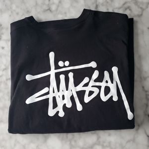 Black Stussy Long Sleeve T Shirt Men's L